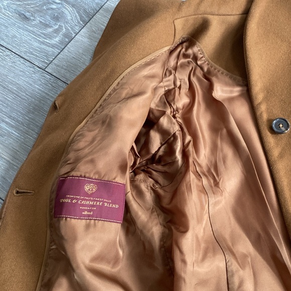 ARITZIA Wilfred Cocoon Camel Wool Cashmere Italy Coat - Picture 9 of 12